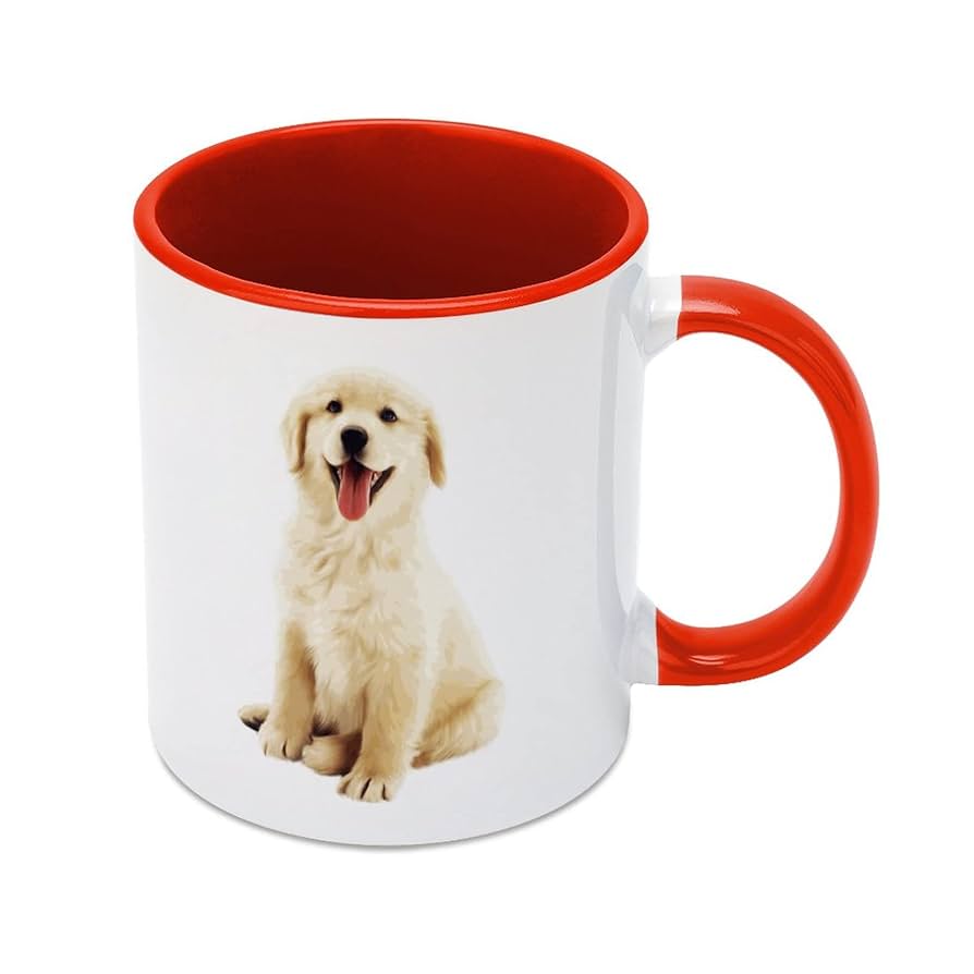 Amazon.co.jp: マグカップ ゴールデンレトリバー 犬柄 笑顔